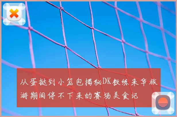 从蛋挞到小笼包揭秘DK教练来华旅游期间停不下来的赛场美食记